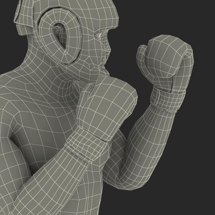 African American Boxer Pose 2 3D model