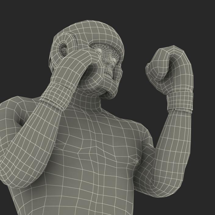 African American Boxer Pose 2 3D model