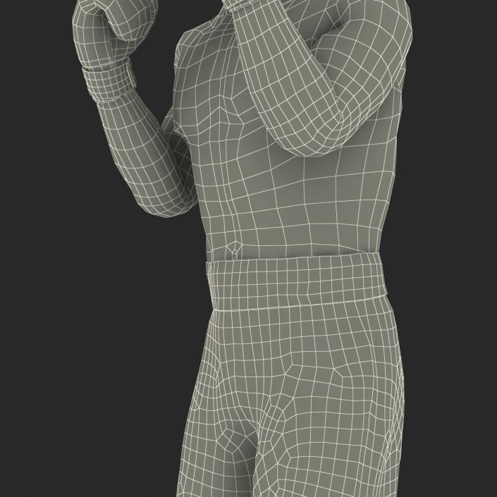 African American Boxer Pose 2 3D model