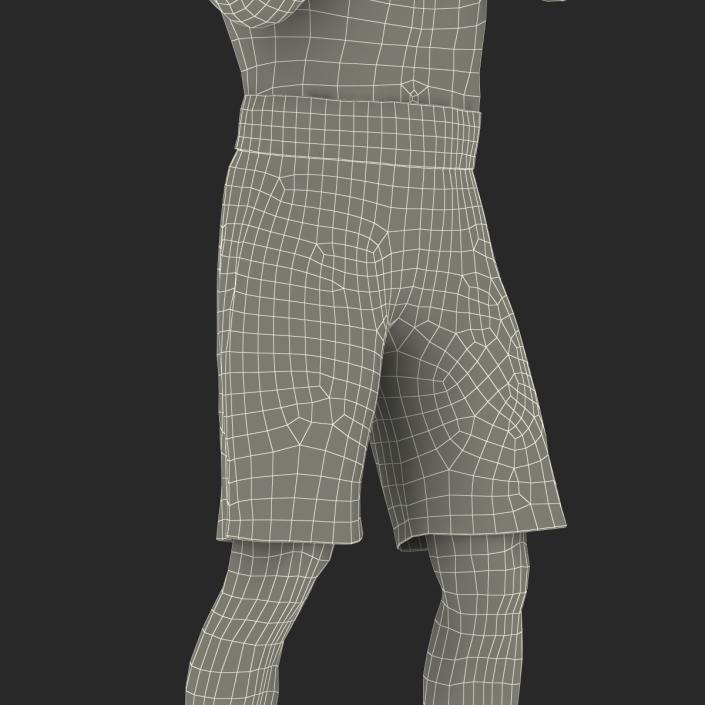 African American Boxer Pose 2 3D model