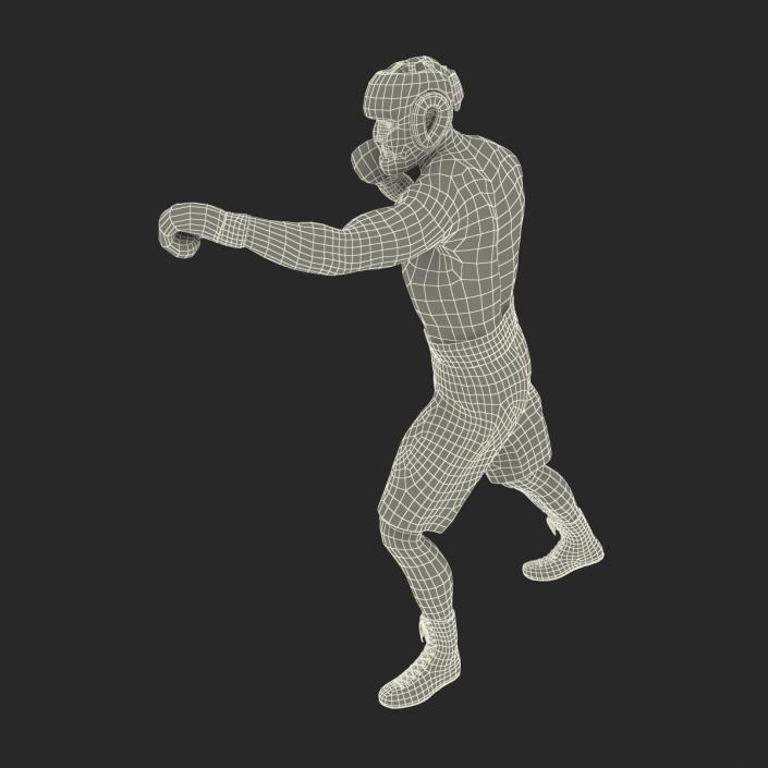 African American Boxer Pose 3 3D model