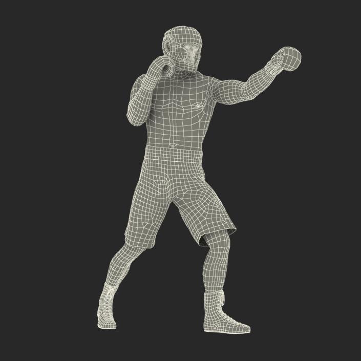 African American Boxer Pose 3 3D model