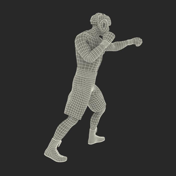 African American Boxer Pose 3 3D model