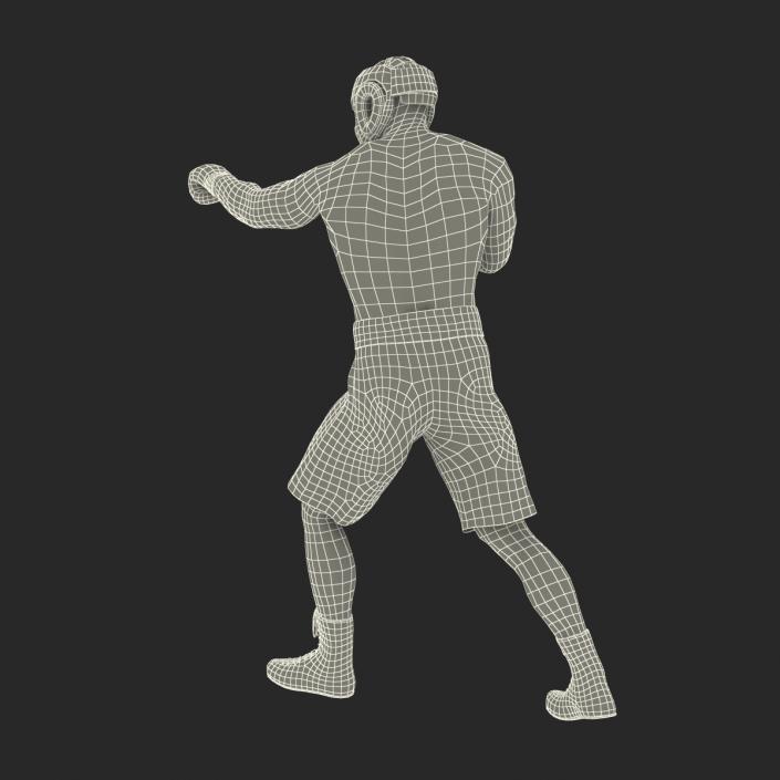 African American Boxer Pose 3 3D model