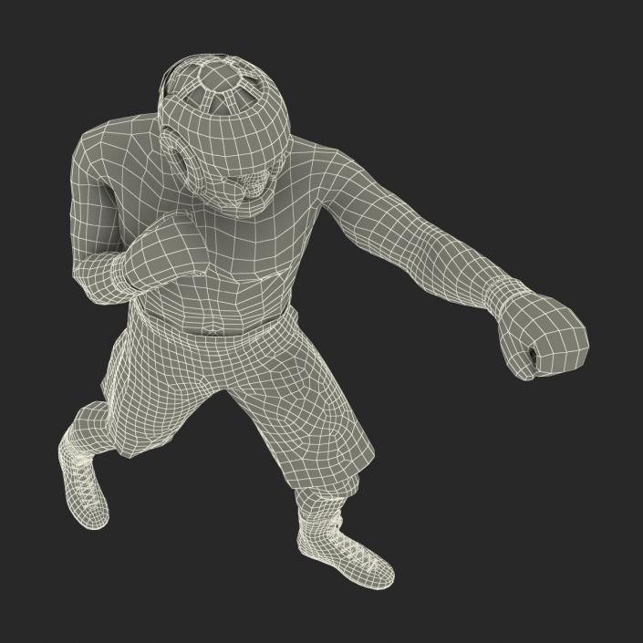 African American Boxer Pose 3 3D model