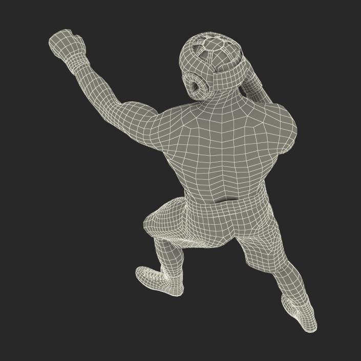 African American Boxer Pose 3 3D model