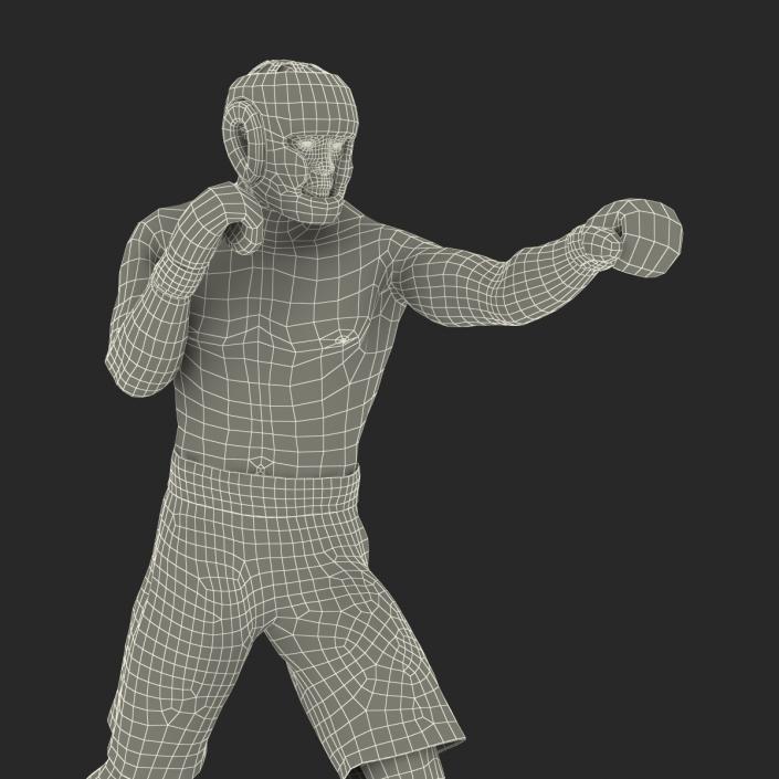 African American Boxer Pose 3 3D model