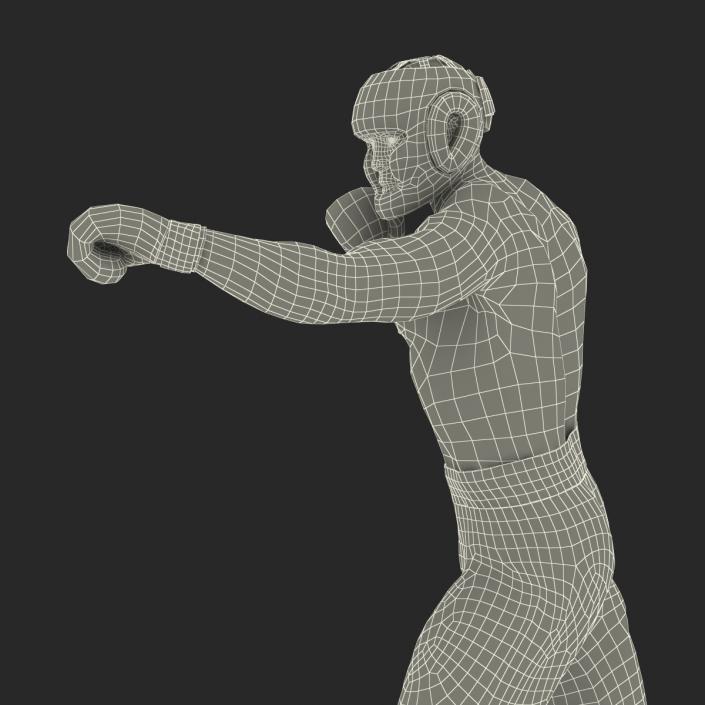 African American Boxer Pose 3 3D model