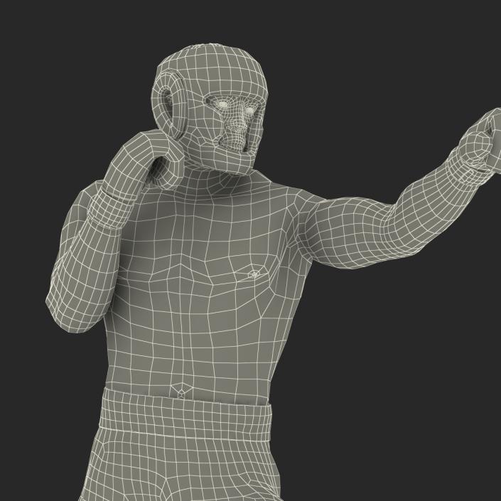 African American Boxer Pose 3 3D model