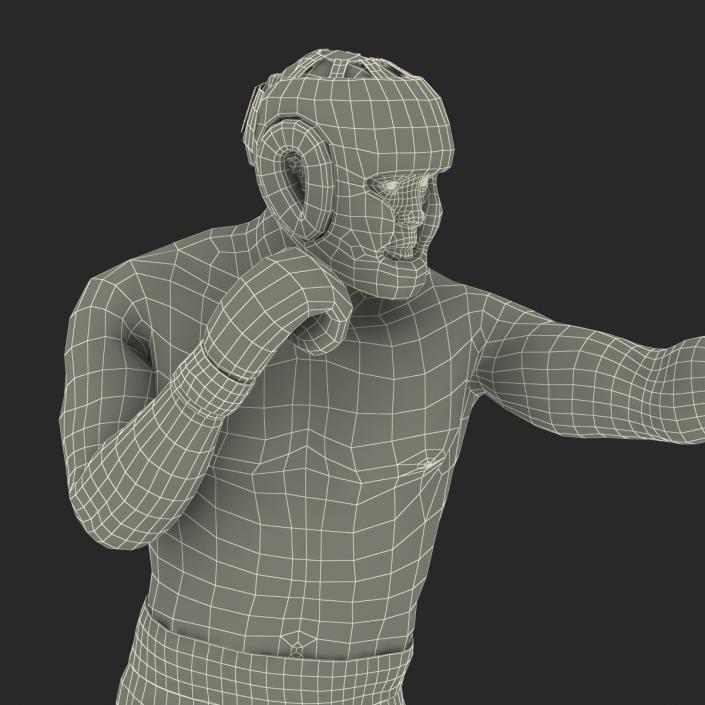 African American Boxer Pose 3 3D model