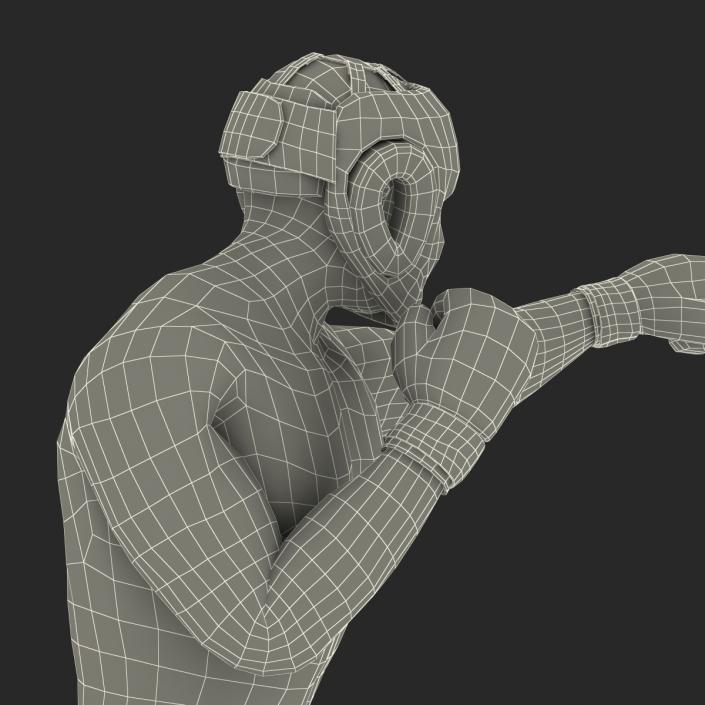 African American Boxer Pose 3 3D model