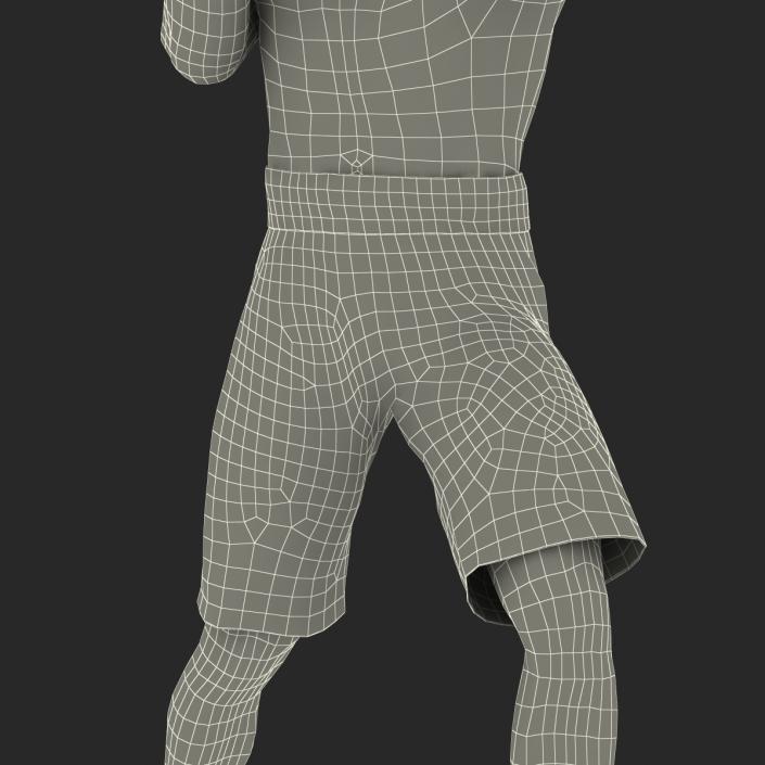 African American Boxer Pose 3 3D model