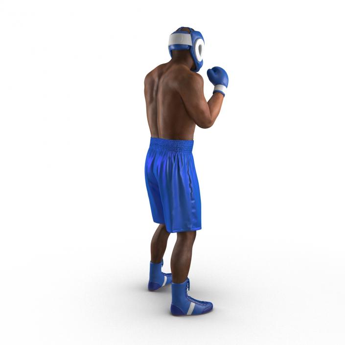 African American Boxer Pose 2 3D model