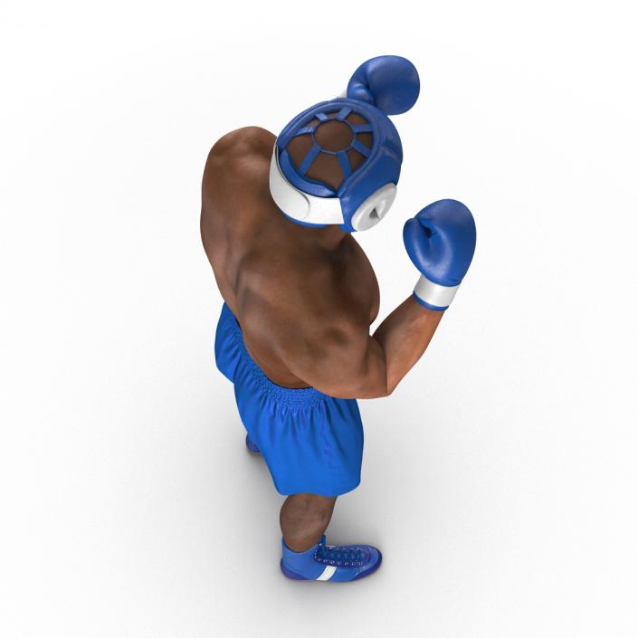 African American Boxer Pose 2 3D model