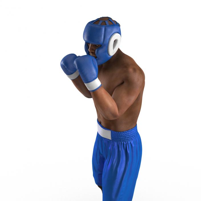 African American Boxer Pose 2 3D model