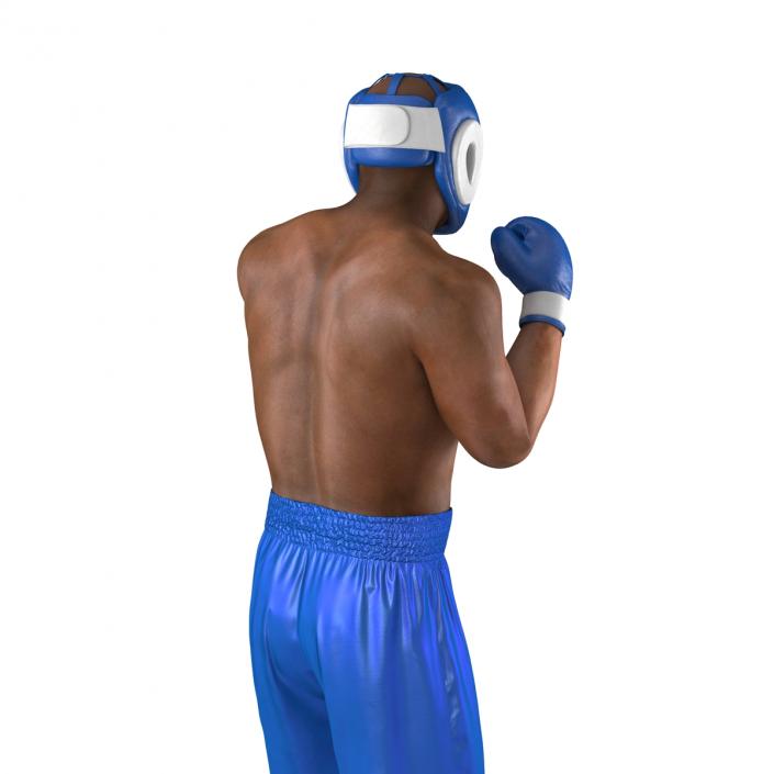 African American Boxer Pose 2 3D model