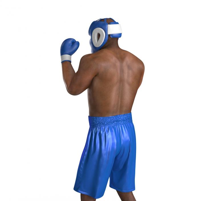 African American Boxer Pose 2 3D model