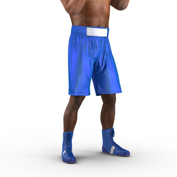 African American Boxer Pose 2 3D model