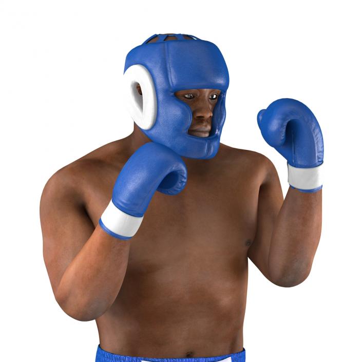 African American Boxer Pose 2 3D model