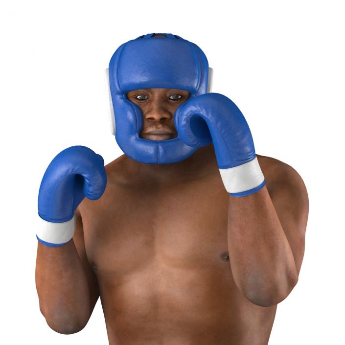 African American Boxer Pose 2 3D model