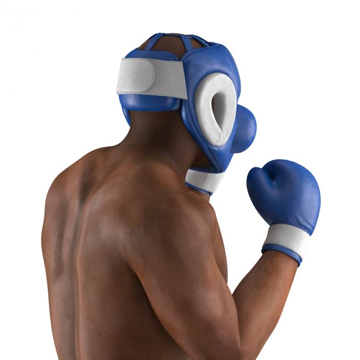 African American Boxer Pose 2 3D model