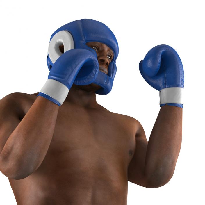 African American Boxer Pose 2 3D model