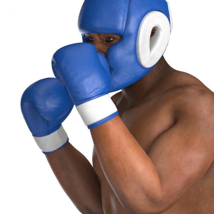 African American Boxer Pose 2 3D model