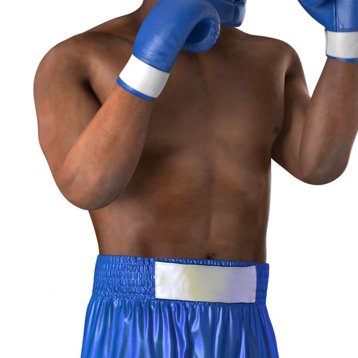 African American Boxer Pose 2 3D model