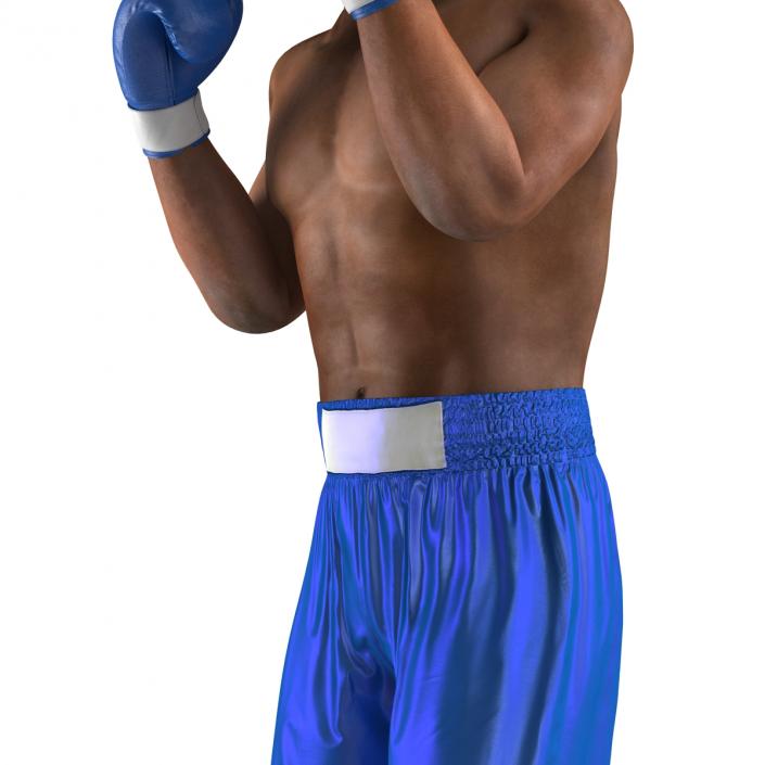 African American Boxer Pose 2 3D model