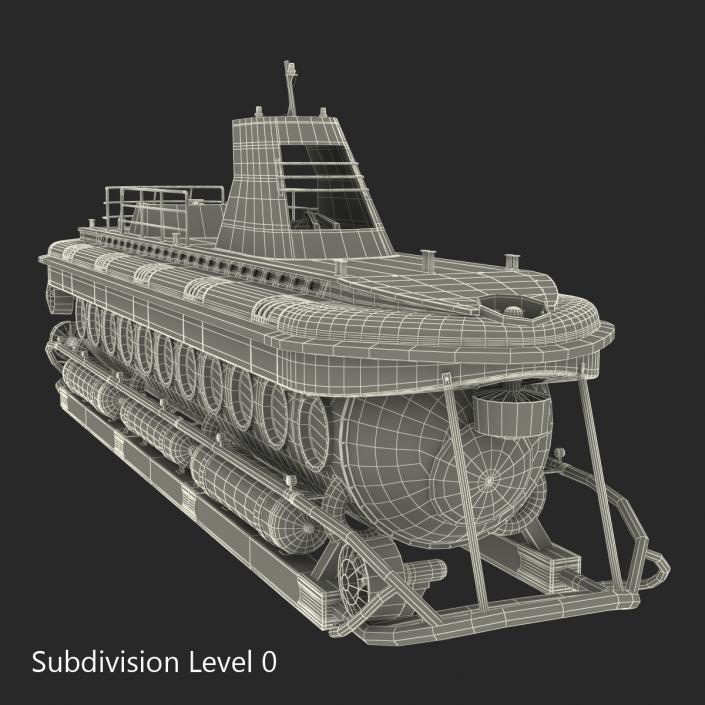 3D Tourist Submarine Mark V Rigged