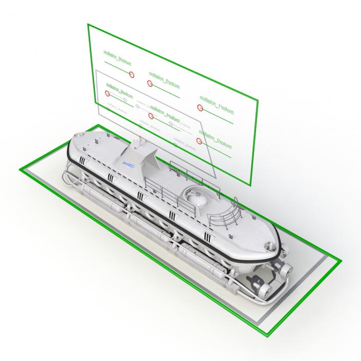 3D Tourist Submarine Mark V Rigged