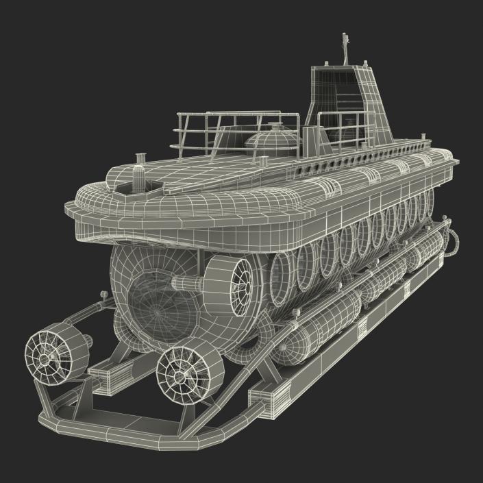 3D Tourist Submarine Mark V Rigged