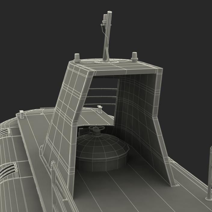 3D Tourist Submarine Mark V Rigged