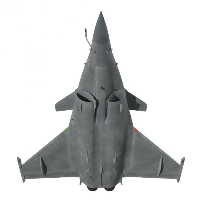 French Fighter Dassault Rafale Rigged 3D