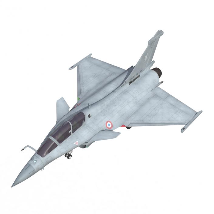 3D model French Fighter Dassault Rafale