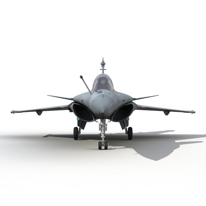 3D model French Fighter Dassault Rafale