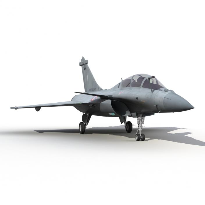 3D model French Fighter Dassault Rafale