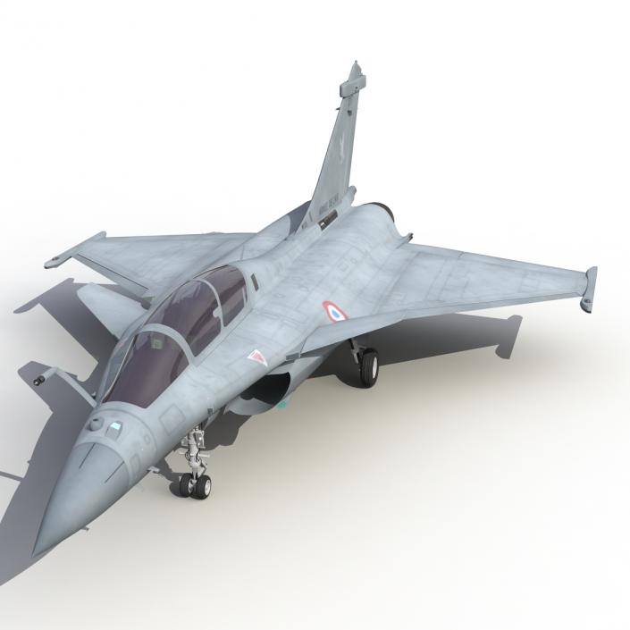 3D model French Fighter Dassault Rafale