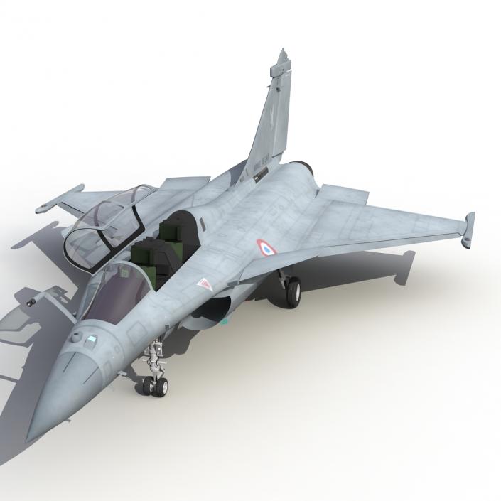 3D model French Fighter Dassault Rafale