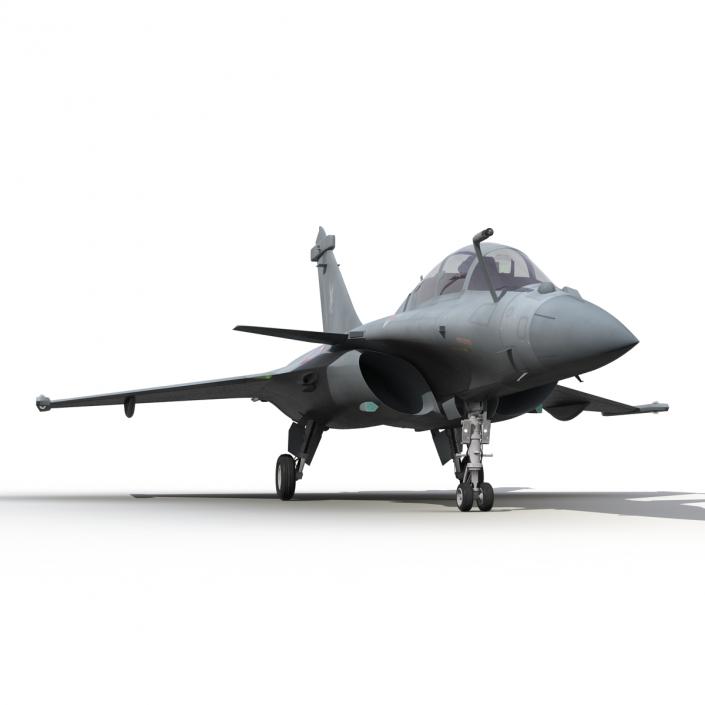 3D model French Fighter Dassault Rafale