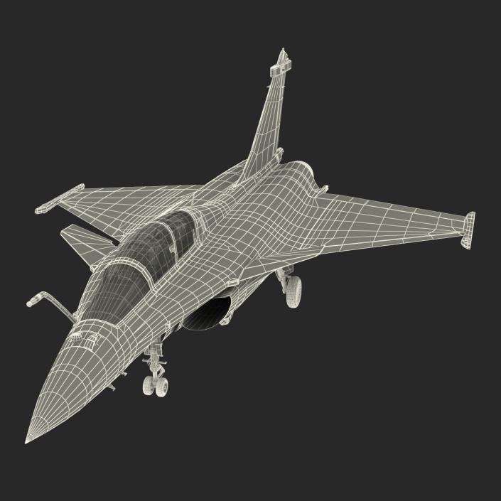 3D model French Fighter Dassault Rafale