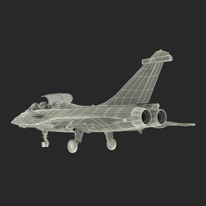 3D model French Fighter Dassault Rafale