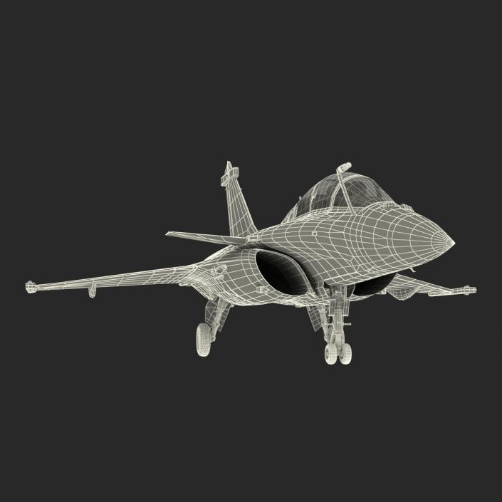 3D model French Fighter Dassault Rafale