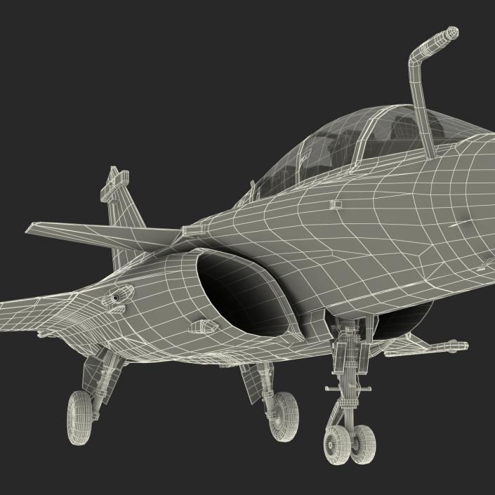 3D model French Fighter Dassault Rafale