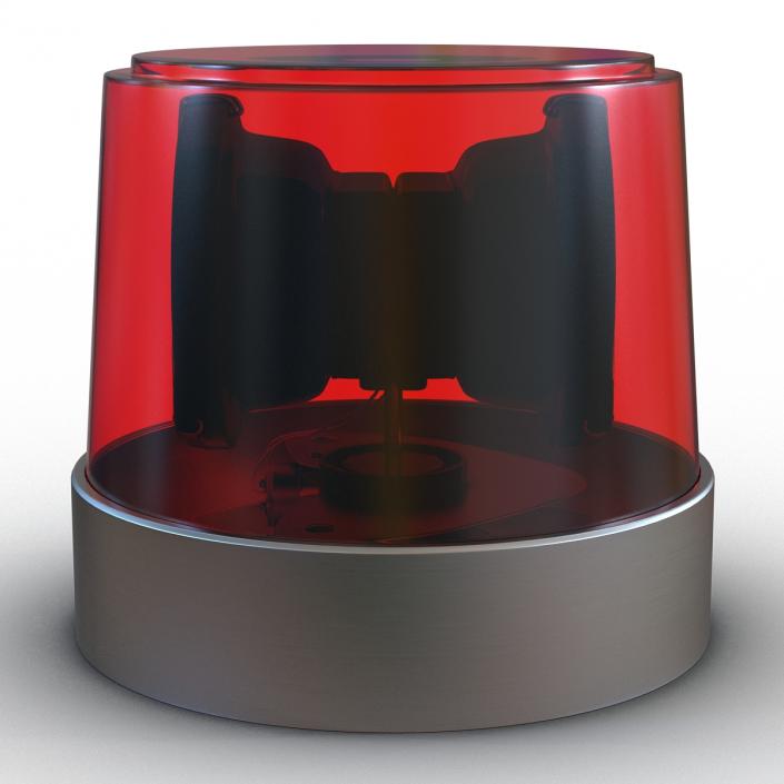 Warning Light Red 3D