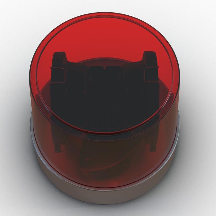 Warning Light Red 3D