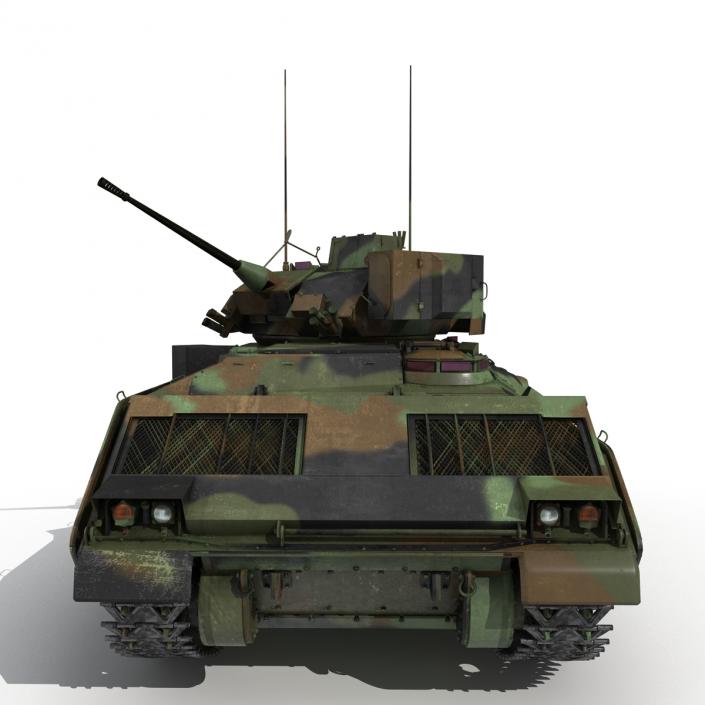 3D Infantry Fighting Vehicle Bradley M2 Rigged Camo model