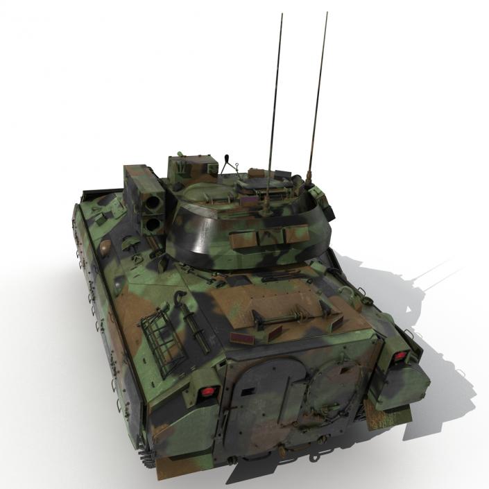 3D Infantry Fighting Vehicle Bradley M2 Rigged Camo model