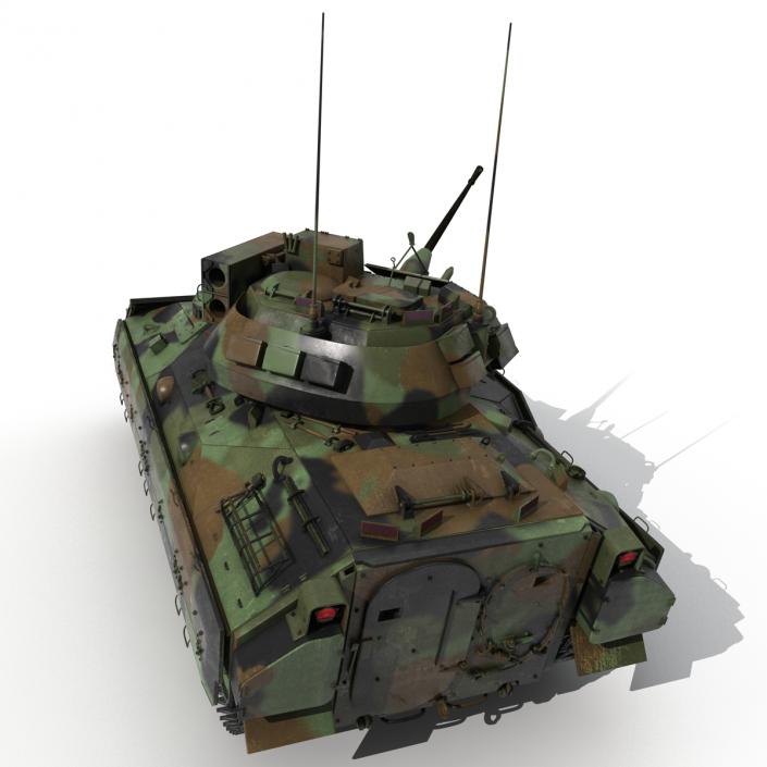 3D Infantry Fighting Vehicle Bradley M2 Rigged Camo model