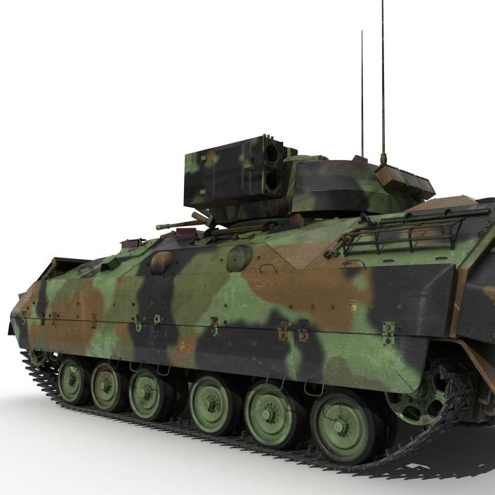 3D Infantry Fighting Vehicle Bradley M2 Rigged Camo model